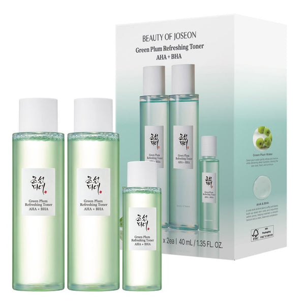 Beauty of Joseon Green Plum Refreshing Toner 2 - 5.07 fl oz, 1 - 1.35 fl oz Set