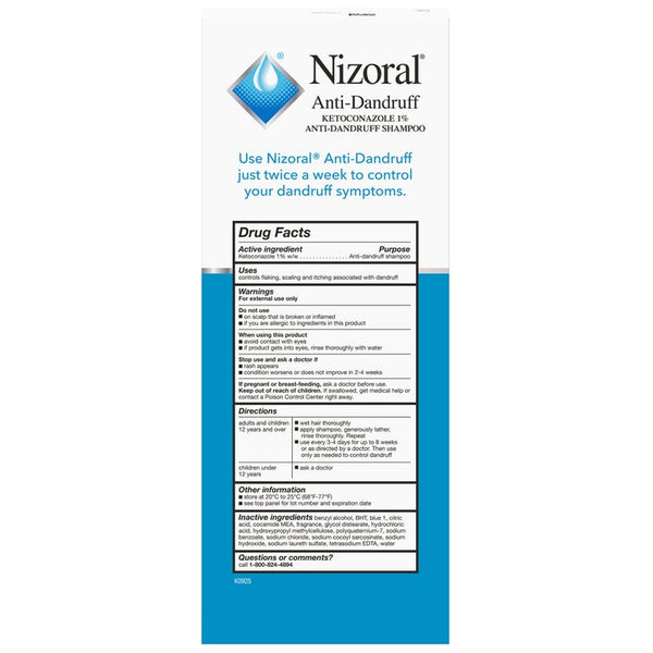 Nizoral Anti-Dandruff Shampoo with 1% Ketoconazole, 19 fl oz