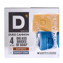 Duke Cannon Supply Co. Big Ass Brick of Soap for Men, 10 oz, 4-pack