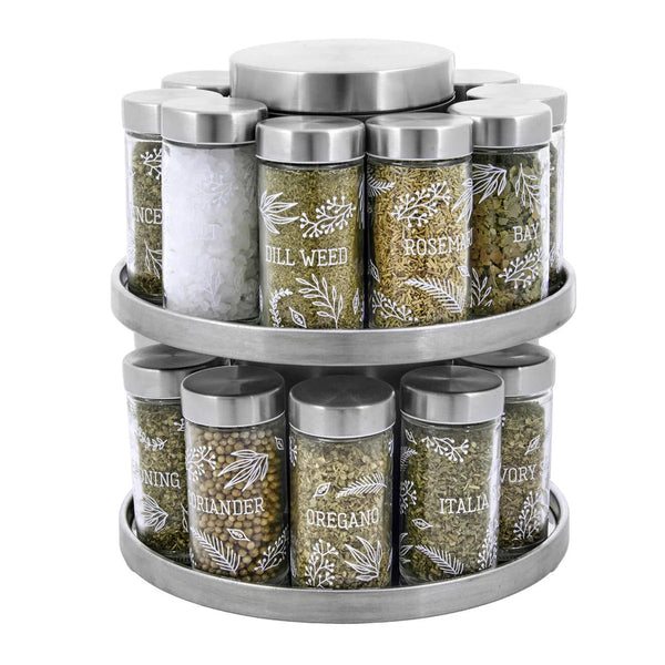 Kamenstein 20 Jar Revolving Spice Rack with Tool Caddy