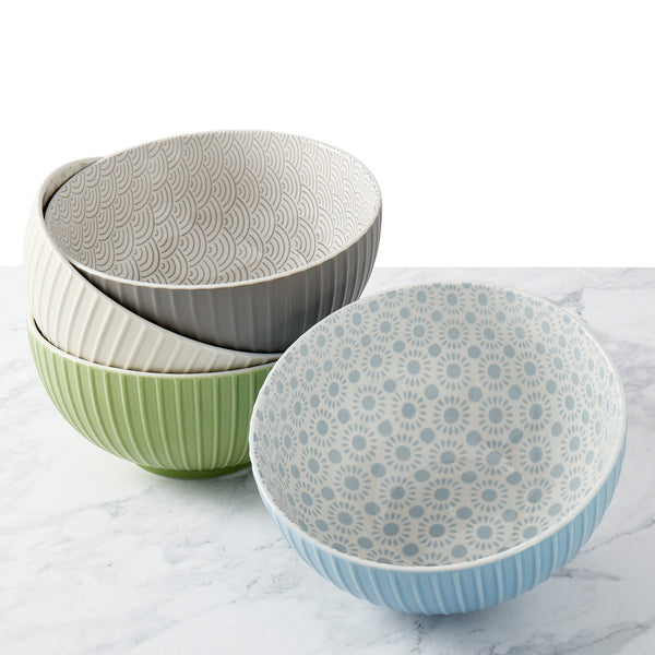 Denmark 4-piece All-Purpose Porcelain Bowl Set