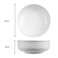 Trudeau Porcelain Serving Bowl Set, 3-piece