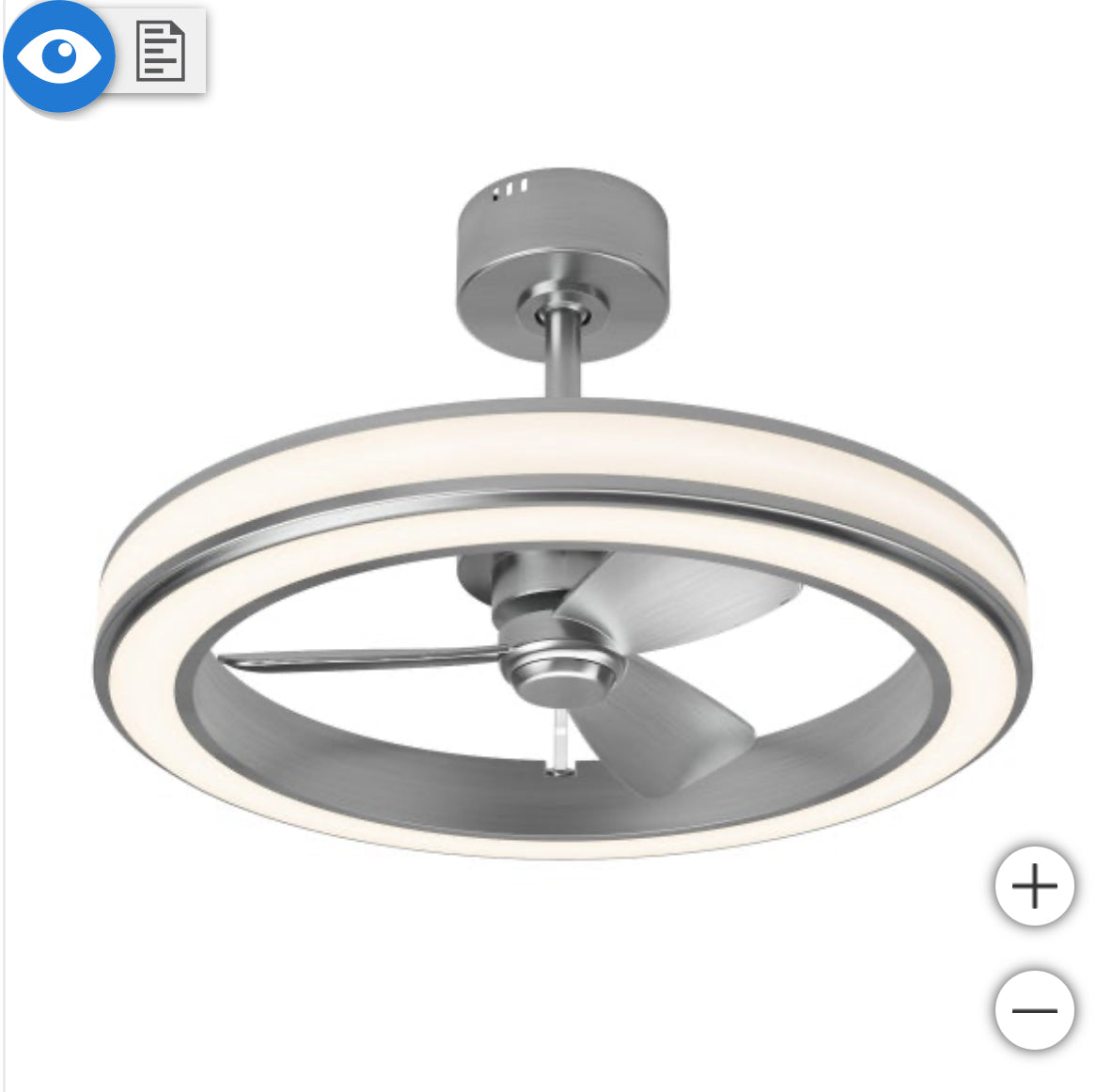 Artika Edwin 23" LED Chandelier Ceiling Fan - Retail $150