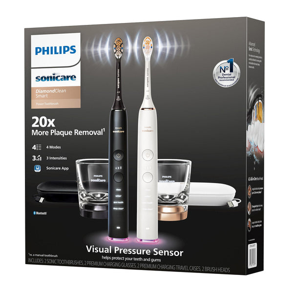 Philips Sonicare DiamondClean Smart Rechargeable Toothbrush Handle 2-Pack