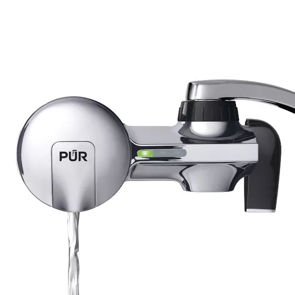 PUR Filtration PLUS Faucet Horizontal Mount Water Filtration System Chrome PFM400H: Best Sink Filter, Lead & Mercury Removal, Easy Install