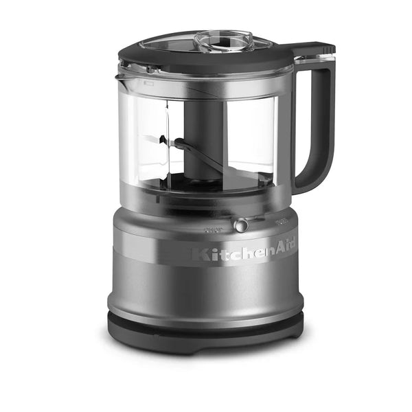 KitchenAid 3.5 Cup Mini Food Processor - KFC3516 - Light Silver: 2-Speed Chopper with Stainless Steel Blades, Dishwasher-Safe