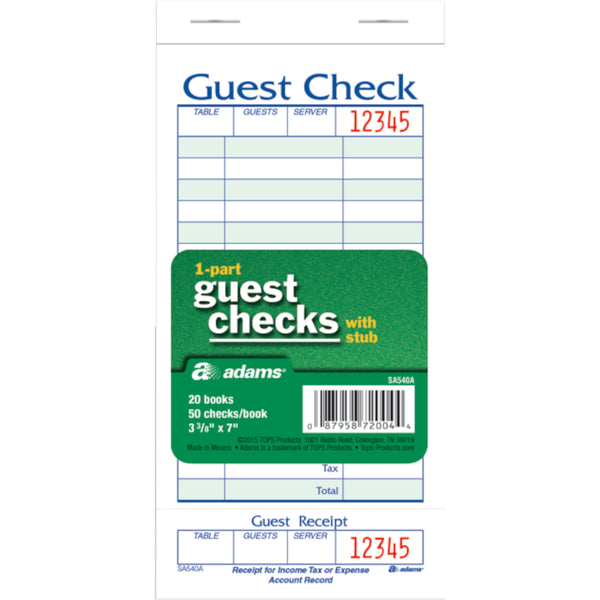 TOPS GUEST CK-STUBB/20PK