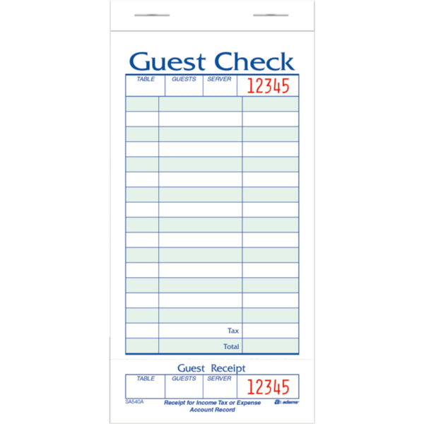 TOPS GUEST CK-STUBB/20PK