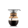 Bodum 8 Cup 34oz Pour Over Coffee Maker: Permanent Screen Filter, Cool Touch Handle, Dishwasher Safe