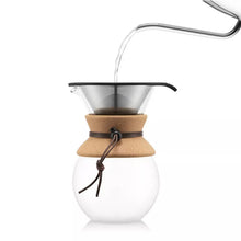 Bodum 8 Cup 34oz Pour Over Coffee Maker: Permanent Screen Filter, Cool Touch Handle, Dishwasher Safe