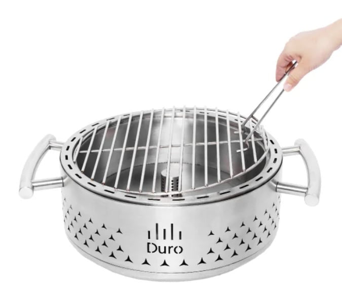 Duro 304 Stainless Steel Charcoal Tabletop Grill- Retail $95