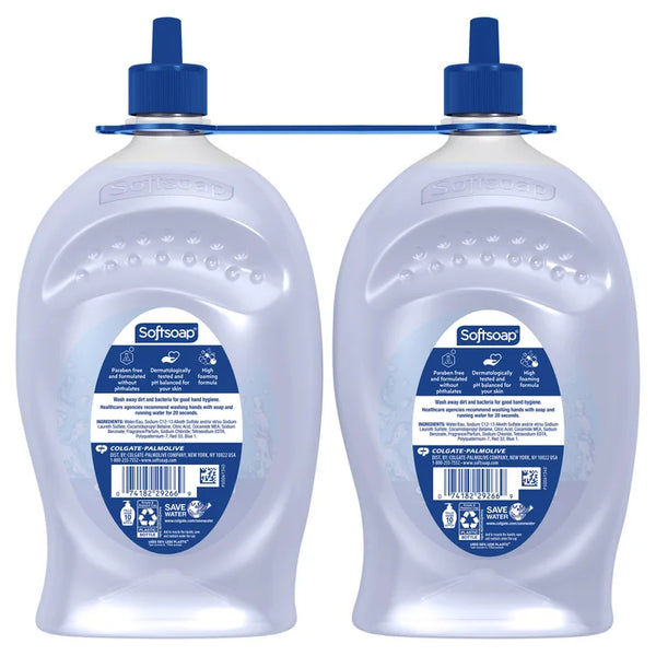 Softsoap Advanced Clean Liquid Hand Soap Refill 80 oz, 2-pack