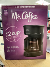 Mr. Coffee 12-Cup Switch Coffee Maker Black: Electric Drip Coffee Machine, 60 oz Capacity, Dishwasher-Safe Parts