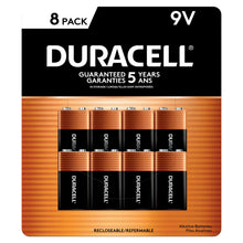 Duracell Alkaline Batteries 9 Volt 8 Pack Carded