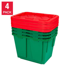 GREENMADE 40G RED/GREEN STORAGE TOTE W/ LID