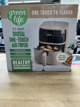 GreenLife 5.3qt Digital One-Touch Air Fryer Taupe