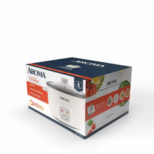 Aroma 4 Cup Pot Style Rice Cooker White: Nonstick, Stay-Cool Handles, 1 Setting, 250W, Includes Glass Lid & Manual