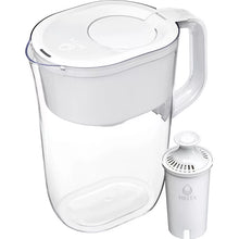 Brita Water Filter 10-Cup Tahoe Water Pitcher Dispenser - White: Easy-Fill Lid, Electronic Indicator
