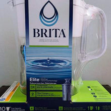 Brita Water Filter 10-Cup Tahoe Water Pitcher Dispenser with Elite Water Filter - Black: Filters Odors, Lead, Mercury