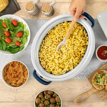 Crock-Pot 7qt Cook & Carry One Touch Programmable Slow Cooker Poseidon Blue: Locking Lid, Dishwasher-Safe Parts
