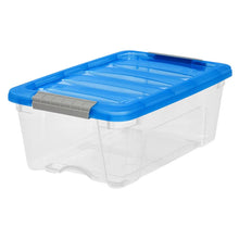 IRIS 12.9 Quart Buckle Up Storage Bin, 6-pack Blue