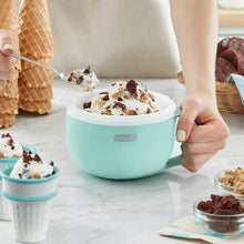 Dash My Mug Ice Cream Maker: Electric Machine, 1-Quart Capacity, Hand Wash, 20-Minute Cycle, Blue, 12W, 4-Piece Set (Please be advised that sets may be missing pieces or otherwise incomplete.)