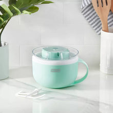 Dash My Mug Ice Cream Maker: Electric Machine, 1-Quart Capacity, Hand Wash, 20-Minute Cycle, Blue, 12W, 4-Piece Set (Please be advised that sets may be missing pieces or otherwise incomplete.)