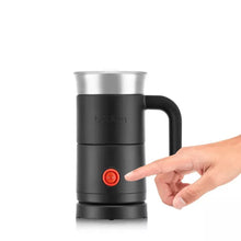 Bodum Milk Frother with handle Black: Electric Coffee & Milk Steamer, 500W, Stainless Steel, Hand Wash, 10oz Capacity