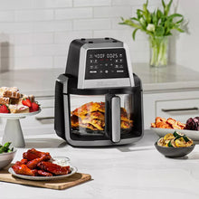 Gourmia 7-Qt. Fry ‘N Fold Digital Air Fryer with 10 Presets & Guided Cooking - Black: Stainless Steel, 1500W, Dishwasher-Safe