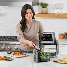 Gourmia 7-Qt. Fry ‘N Fold Digital Air Fryer with 10 Presets & Guided Cooking - Black: Stainless Steel, 1500W, Dishwasher-Safe