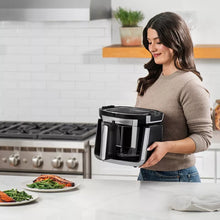 Gourmia 7-Qt. Fry ‘N Fold Digital Air Fryer with 10 Presets & Guided Cooking - Black: Stainless Steel, 1500W, Dishwasher-Safe