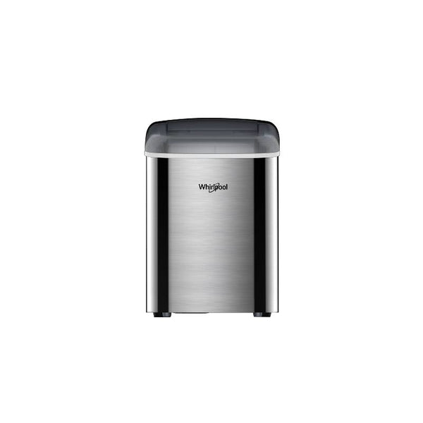 Whirlpool Ice Maker Stainless Steel: Countertop Ice Machine, Bullet Shape, 26 lbs Daily Production, 1.5 lbs Storage Capacity