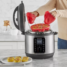 Instant Pot 6qt 9-in-1 Pressure Cooker Bundle: Exclusive Bonus Silicone Pan with Lid, Rice & Multi Cooker, Stainless Steel
