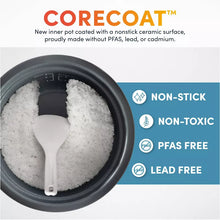 Aroma 6 Cup Rice Cooker with Outer Steam Tray Black