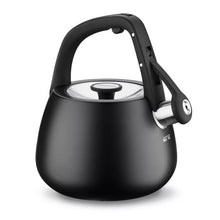 Cuisinart 2qt Stainless Steel Stovetop Kettle Matte Black CKS-25MBK: Whistling Tea Kettle, Large Handle, Flip-Up Spout