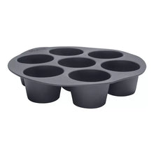 Gourmia Reusable 3pc Silicone Air Fryer Accessory Set with Basket Liner, Egg Bites Mold & Muffin Pan: Dishwasher-Safe, Hand Wash, Black, 1.49 lbs