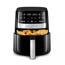 Gourmia Digital 3qt Air Fryer with Guided Cooking Prompts Black/Stainless Steel Finish