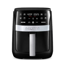 Gourmia Digital 3qt Air Fryer with Guided Cooking Prompts Black/Stainless Steel Finish