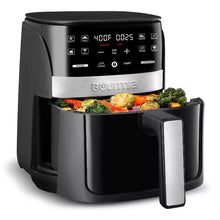 Gourmia Digital 3qt Air Fryer with Guided Cooking Prompts Black/Stainless Steel Finish