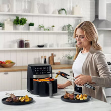 Gourmia Digital 3qt Air Fryer with Guided Cooking Prompts Black/Stainless Steel Finish