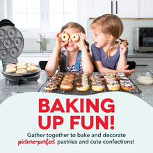 Dash MultiMaker Treat Maker System with Waffle Bite, Mini Donut, & Mini Cupcake Plates Cream: Nonstick, 7 Cavities, 800W