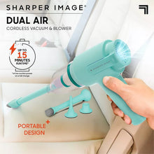 Sharper Image Dual Air Cordless Vacuum and Blower Mint