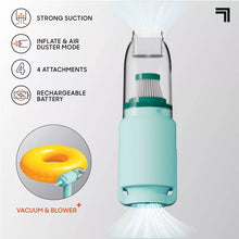 Sharper Image Dual Air Cordless Vacuum and Blower Mint