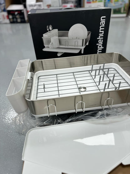 Simplehuman Stainless Steel Frame Dish Rack - Retail $59