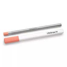 LifeStraw Sip Reusable Steel Filter Straw with Carry Case Apricot