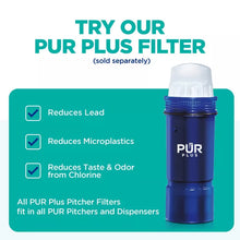 PUR Water Filter 8 Cup Slim Design Compact Water Pitcher Dispenser with 1 Fast Water Filter Violet