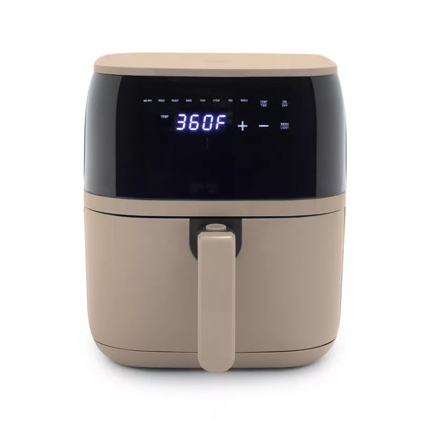 GreenLife 5.3qt Digital One-Touch Air Fryer Taupe