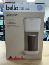 bella Single-Serve Coffee Maker Oatmilk: Drip Pod Coffee Maker, 14 oz Capacity, Automatic Shut-Off, Removable Drip Tray