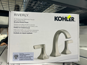 Kohler Riverly Widespread Bathroom Sink Faucet Brushed Nickel