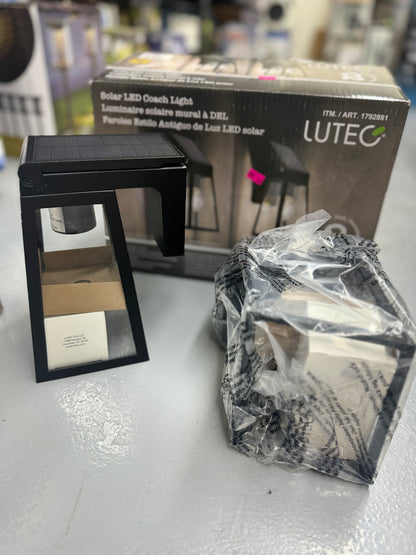 Lutec Solar Coach Light 2pk - Retail $49